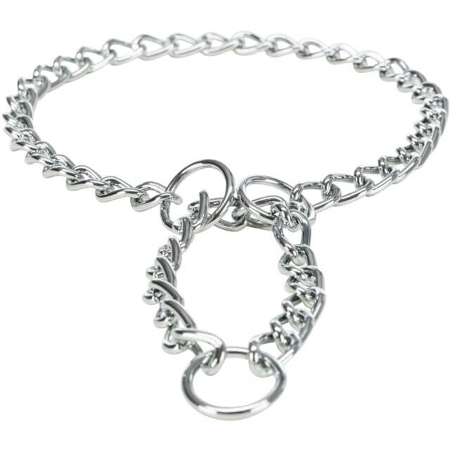 Trixie Klasična Metalna Ogrlica za Pse 50cm / 3mm – Srebrna