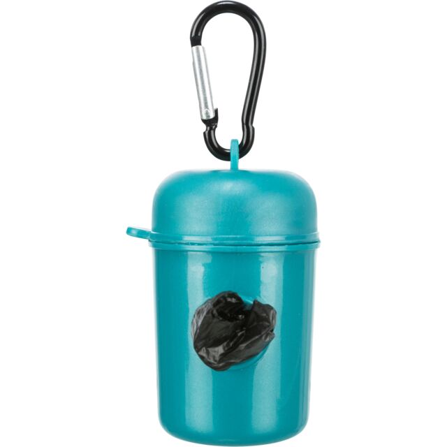 Plastična Trixie torbica za kese za izmet sa metalnim karabinom.