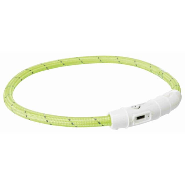 Trixie Svetleća Ogrlica USB XS-S 35cm/zelena