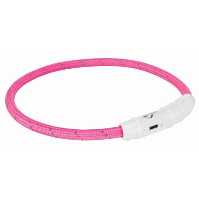 Trixie Svetleća Ogrlica USB XS-S 35cm/pink