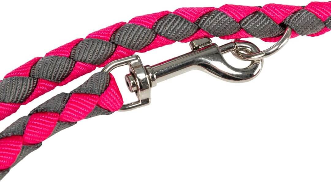 Trixie Povodac Cavo Radni S M 2/12mm Roze/Sivi, 3 Nivoa Podešavanja - petcorner