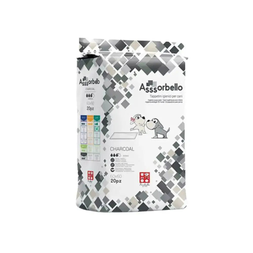 Ferribiella higijenske prostirke sa aktivnim ugljem 60x60 cm – pakovanje 20 komada, superupijajuće i protiv mirisa za pse i štenad