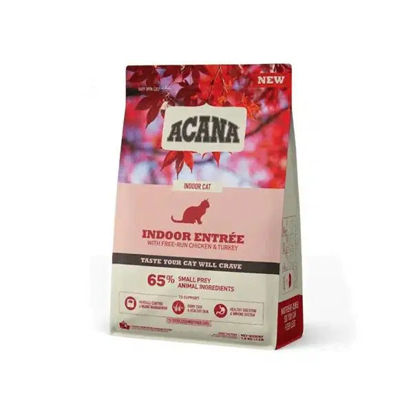 Acana Indoor Entrée – suva hrana za kućne mačke sa piletinom i ćuretinom