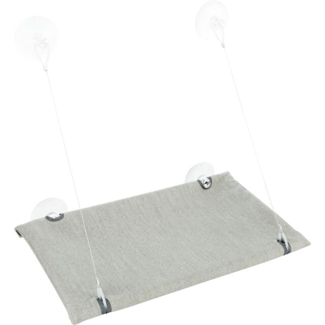 Trixie platforma za prozor 50×30 cm velur siva