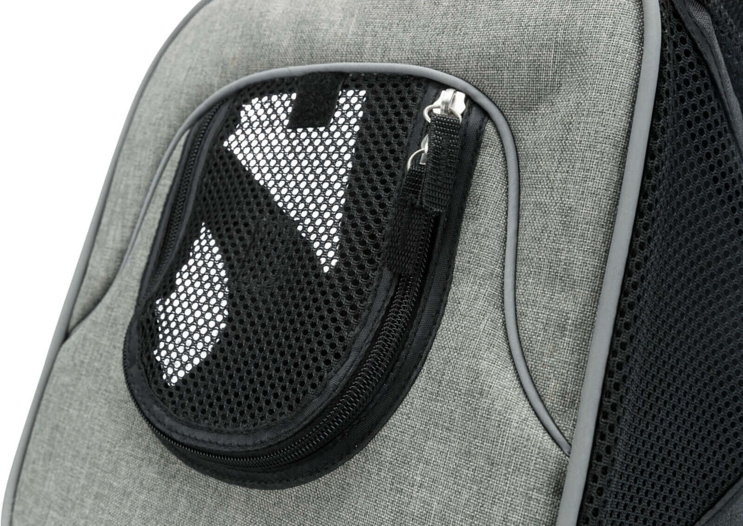 Trixie Savina torba za nošenje pasa i mačaka, s mrežastim panelima, crna.