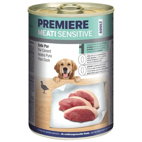 PREMIERE Dog Best Meat konzerva za pse Sensitive Pačetina 400 g konzerva - petcorner