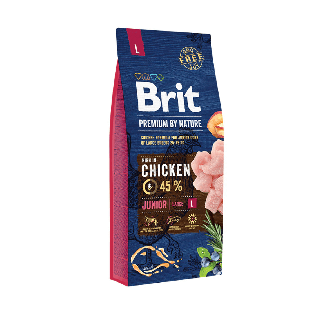 Brit Premium by Nature Junior L, suva hrana za štence velikih rasa sa piletinom
