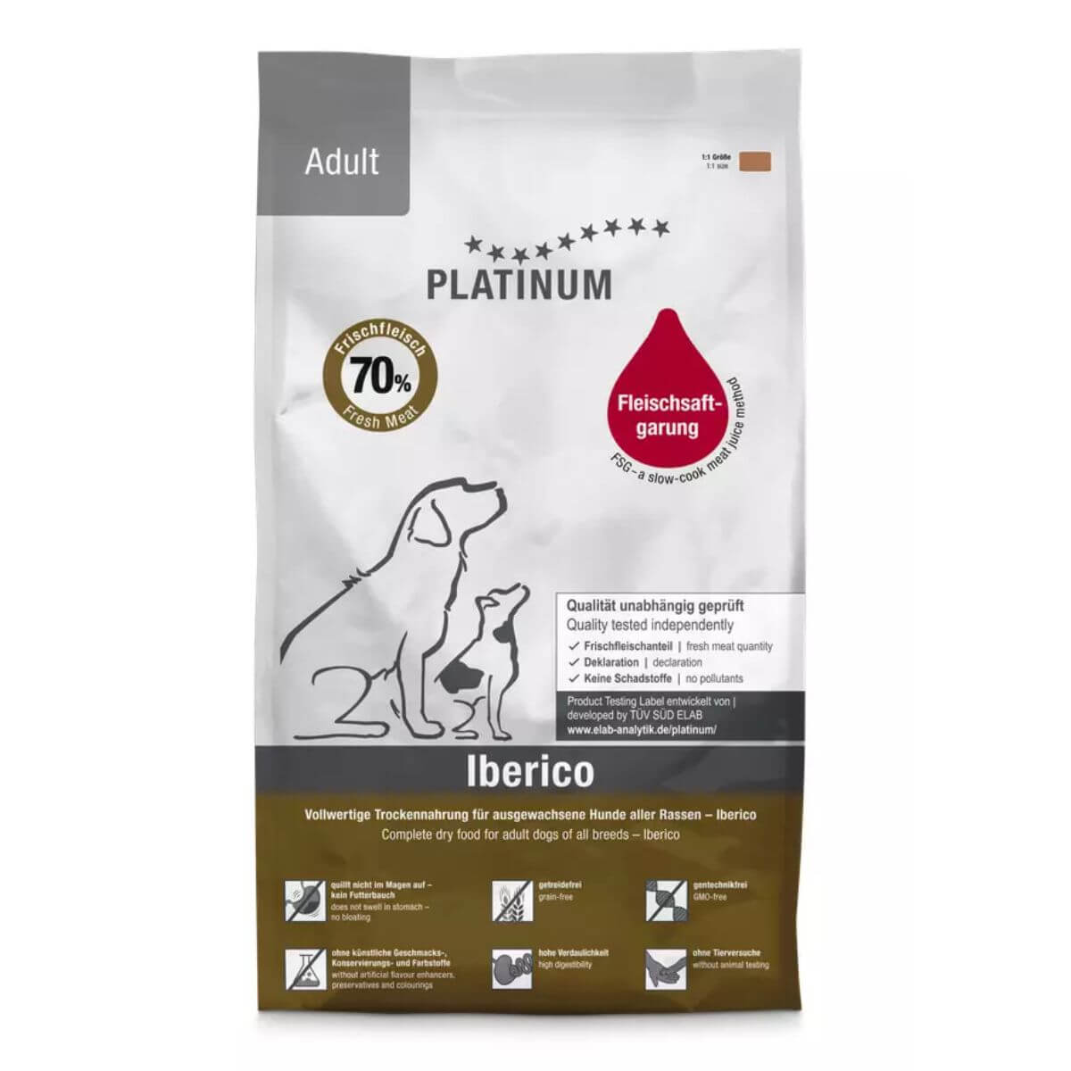Platinum Dog Adult Iberico & Greens – prirodna hrana bez žitarica