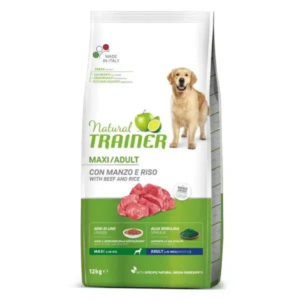 Trainer Natural Maxi Adult 3kg – hrana sa govedinom i pirinčem