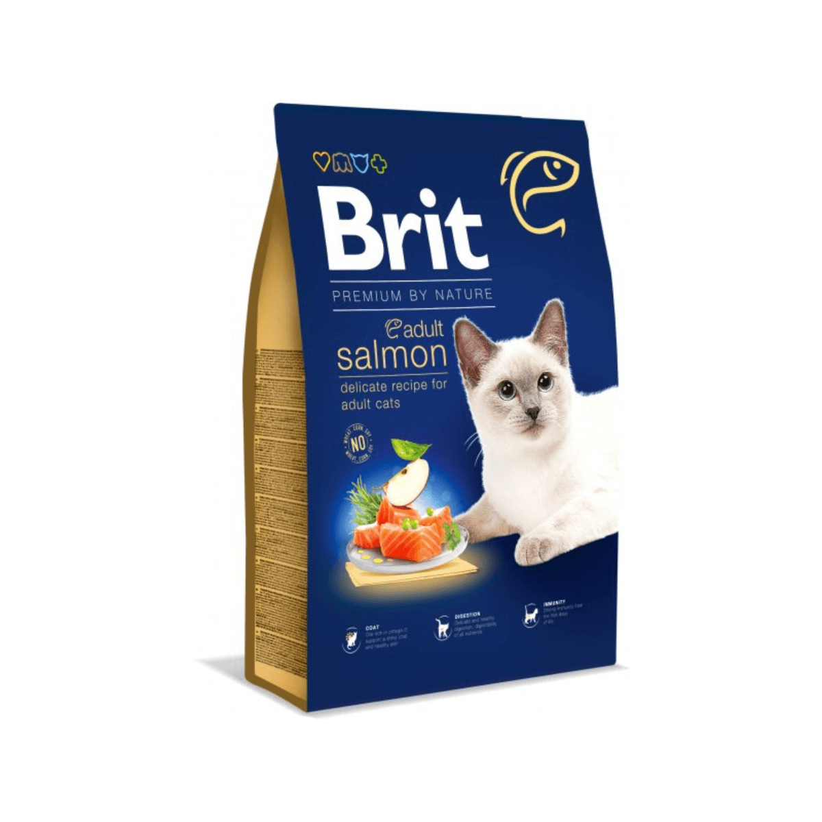 Brit Premium hrana za mačke 8kg, losos za zdravu kožu i sjajnu dlaku