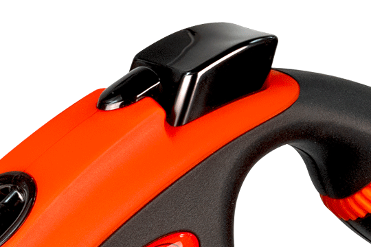 Flexi Xtreme S Tape 8m povodac za male pse – crno-narandžasti