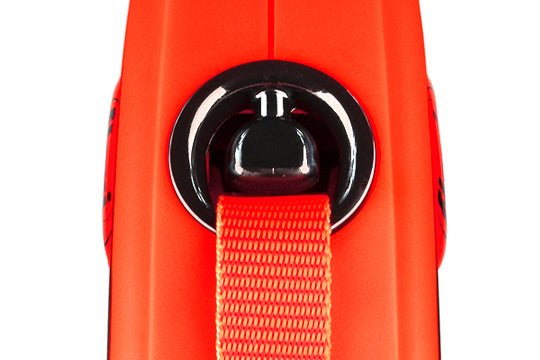 Flexi Xtreme S Tape 5m povodac za male pse – crno - narandžasti - petcorner