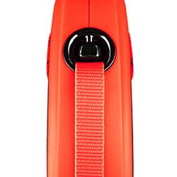Flexi Xtreme S Tape 5m povodac za male pse – crno - narandžasti - petcorner