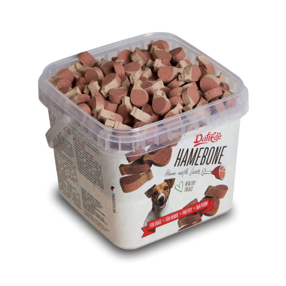 Dafiko Hambone sa jetrom 650g - poslastice za pse, mekane grickalice