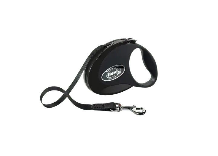 Flexi Style povodac za male pse 3m crni do 12kg - petcorner