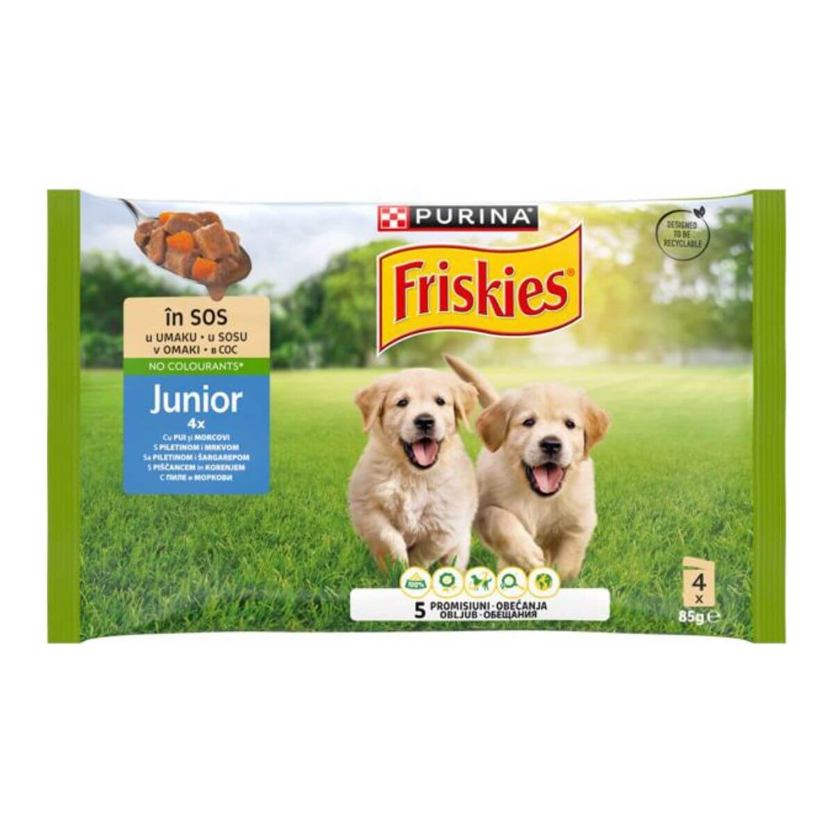 Friskies Junior hrana za pse u sosu 4x85g – za štence