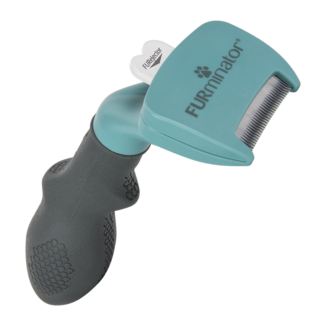 Profesionalni Furminator alat za negu kratkodlakih mačaka malih rasa S, sa ergonomskom drškom i FURejector dugmetom