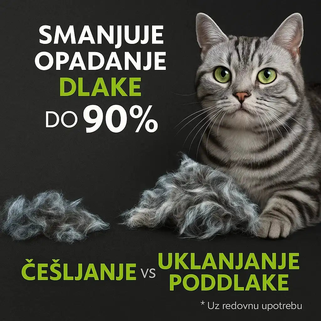 Brzo i efikasno uklananje poddlake mackama uz furminator alat za uklananje pod dlake kod macaka