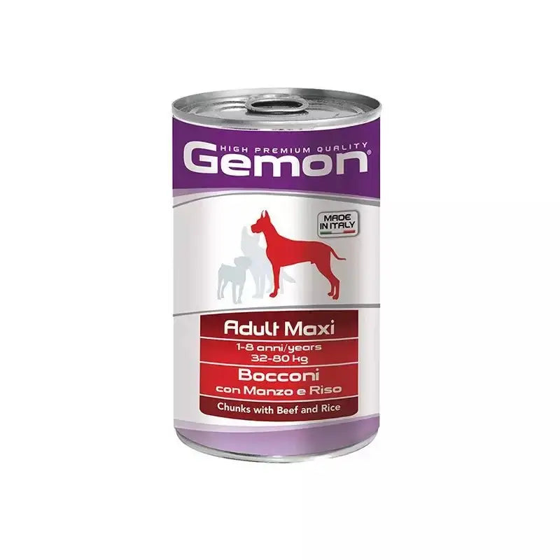 Monge Dog Gemon Konzerva Govedina i Riža 1250g za odrasle pse - petcorner