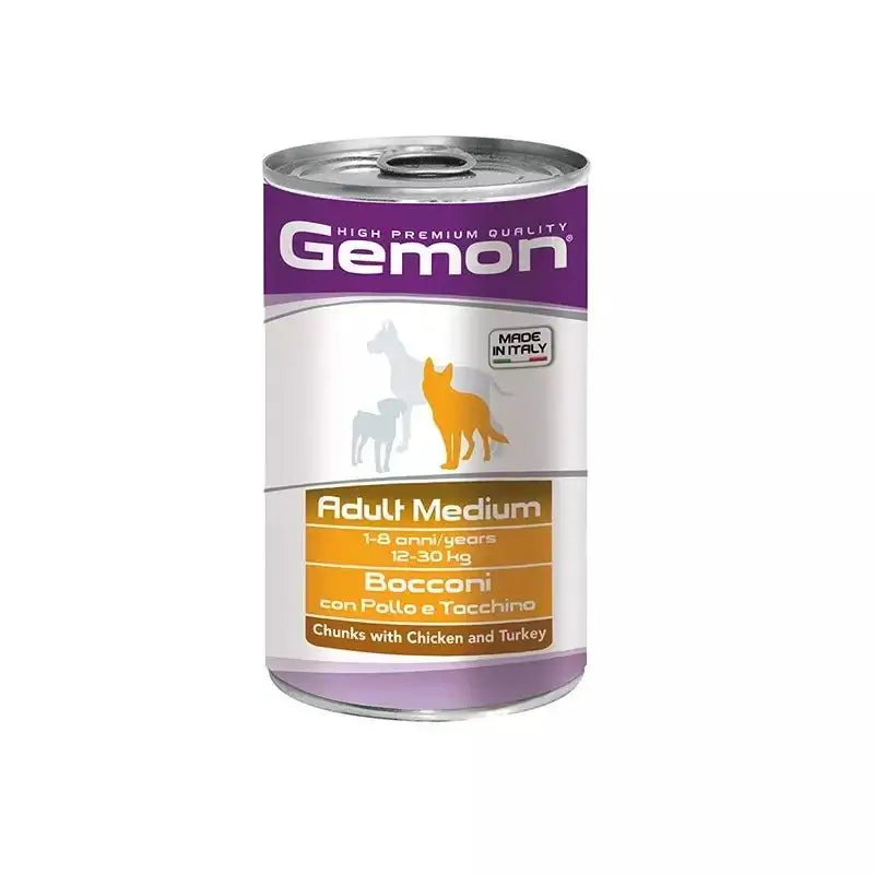 Monge Dog Gemon Konzerva Pile&Ćurka 1250g - petcorner