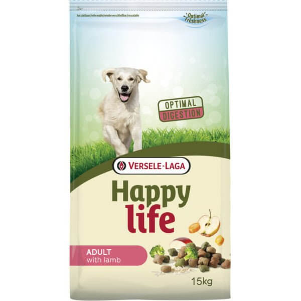 Happy Life Adult Lamb 15kg - Hrana za Pse sa Jagnjetinom i Pirinčem - petcorner