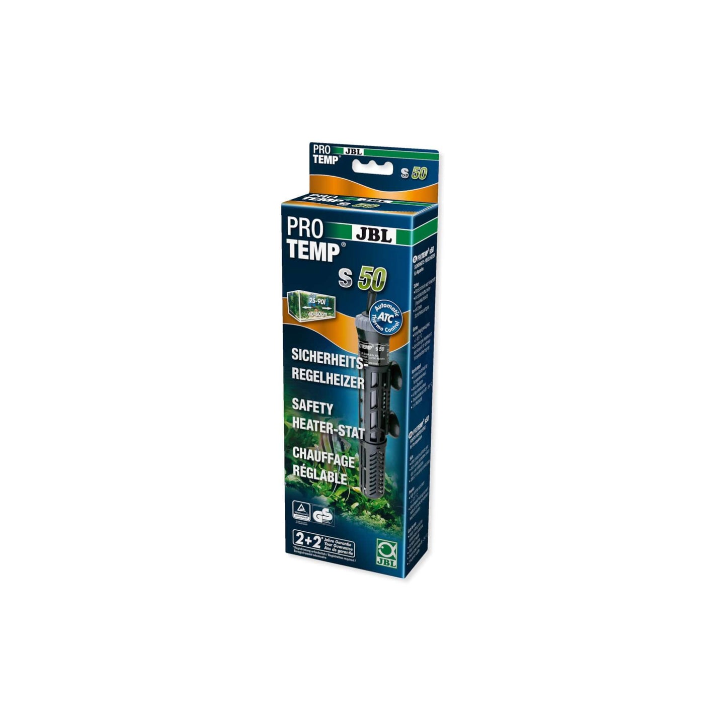 JBL Protemp S 50W Akvarijumski Grejač za Akvarijume 30 - 80L - petcorner