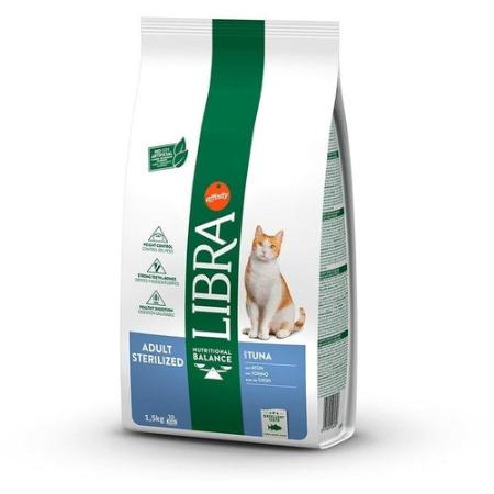 Libra Cat Adult Sterilized Tuna – suva hrana za sterilisane mačke, bogata proteinima i esencijalnim nutrijentima za zdravlje i vitalnost.
