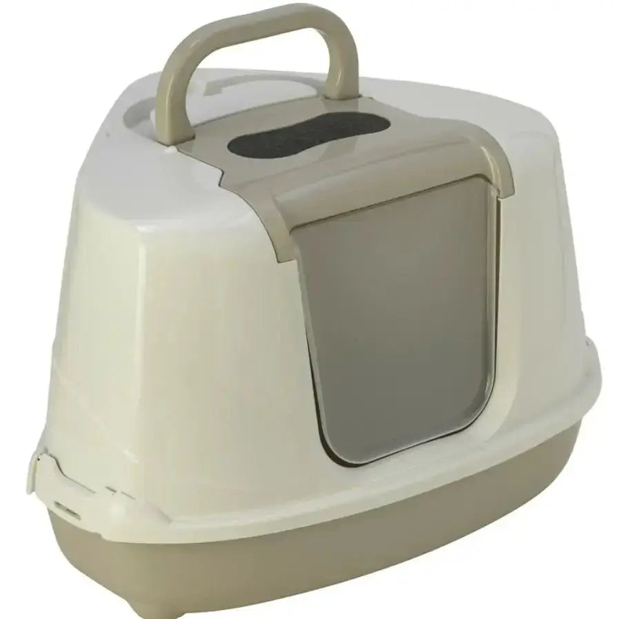 Moderna Flip Corner Zatvoreni toalet za mačke, Sivi - petcorner