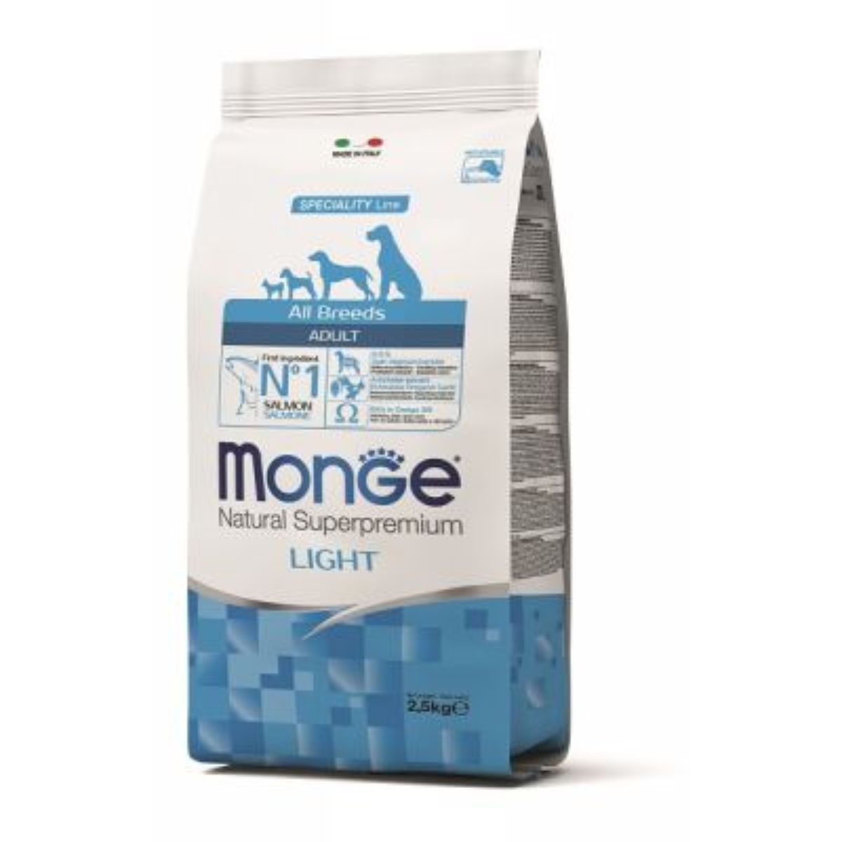 Monge Light Losos Pirinač – kontrola telesne težine