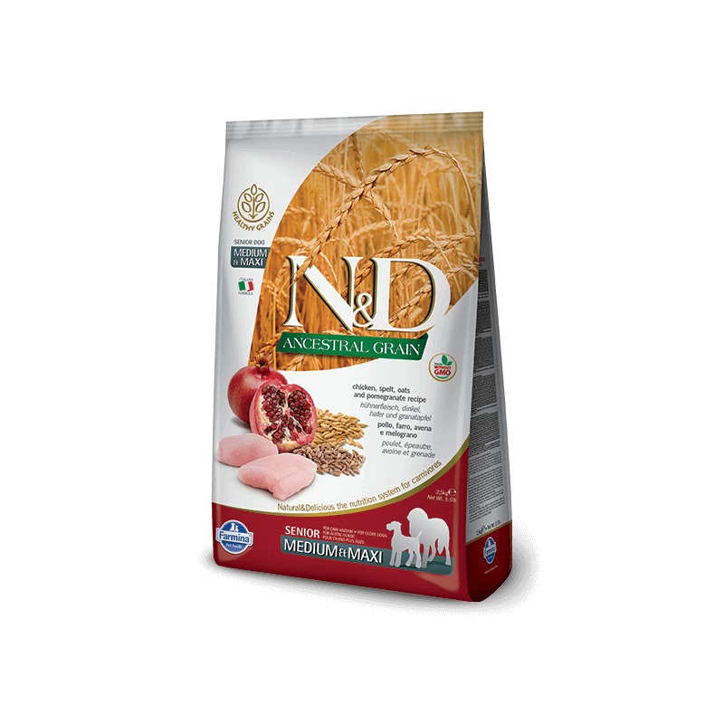N&D Low Grain Hrana za starije pse Medium/Maxi Senior - 12kg - petcorner