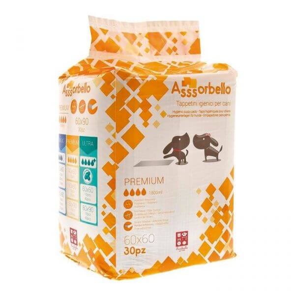 Ferribiella Premium higijenske prostirke 60x60 cm – pakovanje 30 komada, superapsorptivne i vodootporne prostirke za pse