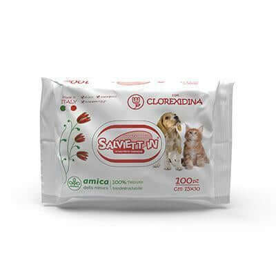 Salviett In vlažne maramice sa hlorheksidinom za pse i mačke 100kom