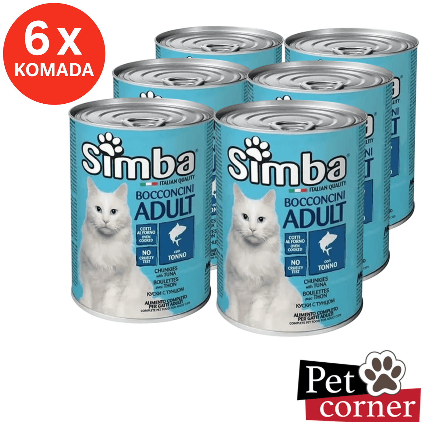 SIMBA Konzerva za mačke Tunjevina 415g, pakovanje 6 kom - petcorner
