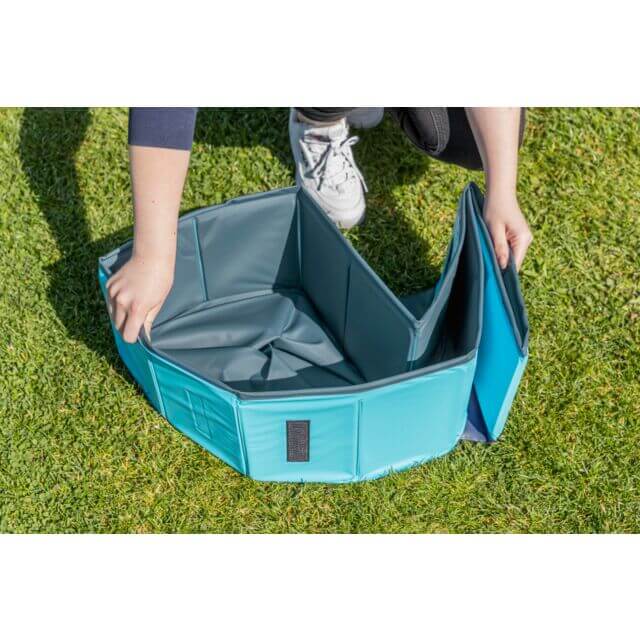 Trixie bazen za pse 80x20 cm – sivi, od kvalitetne plastike, bez pumpe.