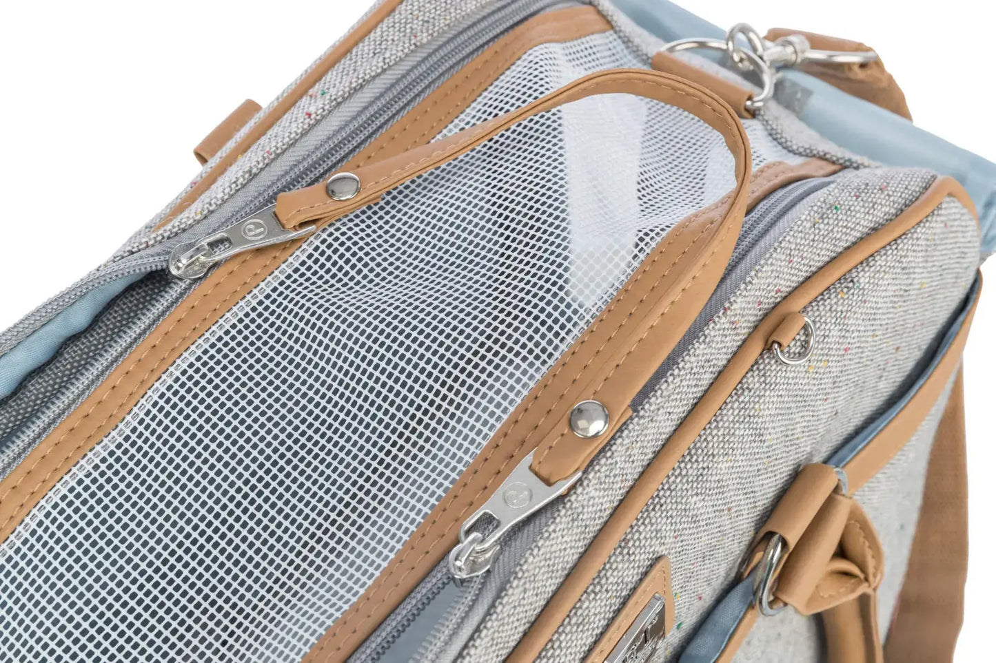 Trixie Helen torba za pse i mačke, sivo-braon, sa mrežastim delom za ventilaciju