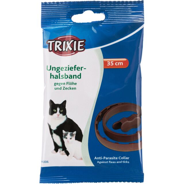 Trixie ogrlica protiv buva i krpelja za mačke 35 cm – braon - petcorner