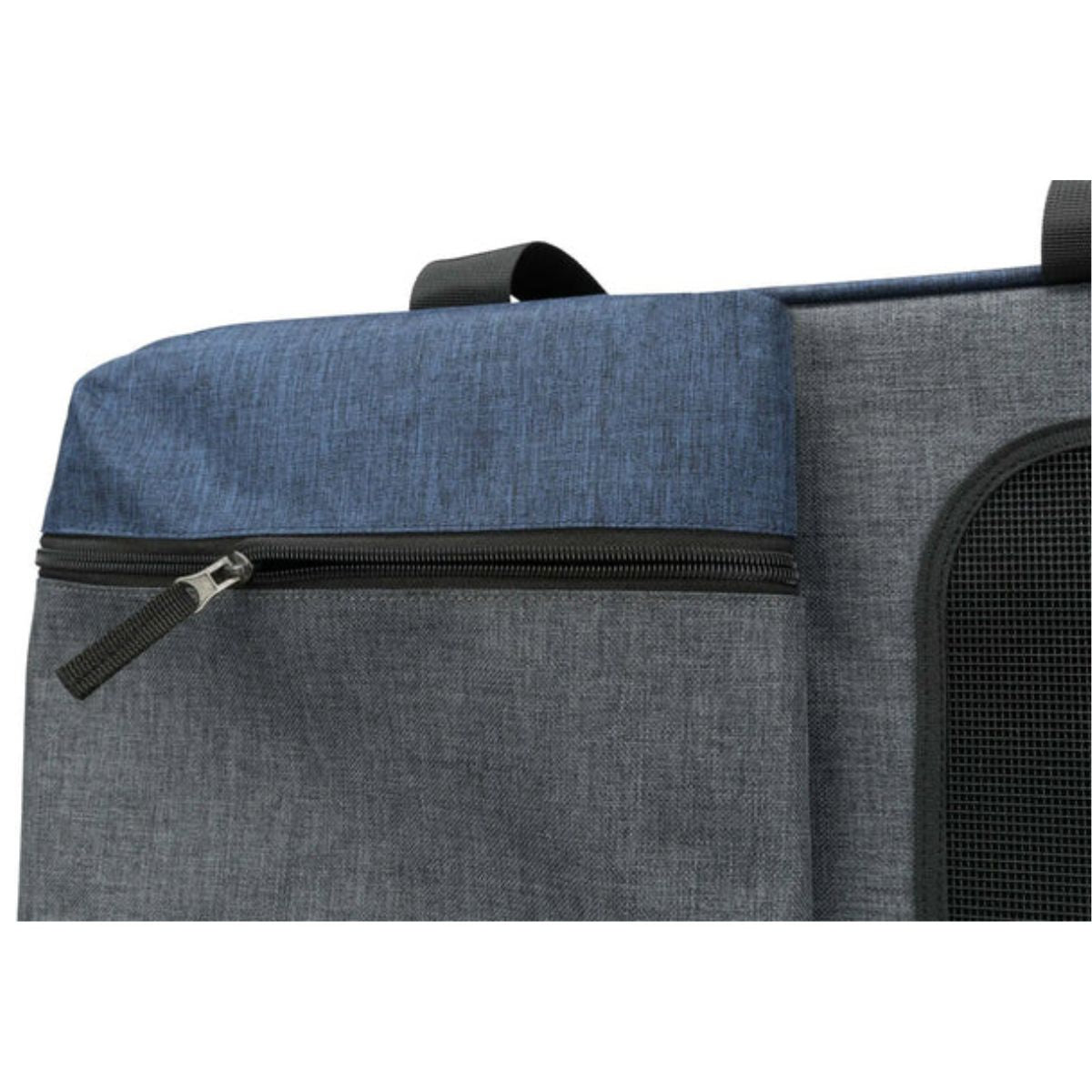 Trixie tašna Tara 2u1 torba za pse i mačke, sivi i plavi dezajn, praktična torba