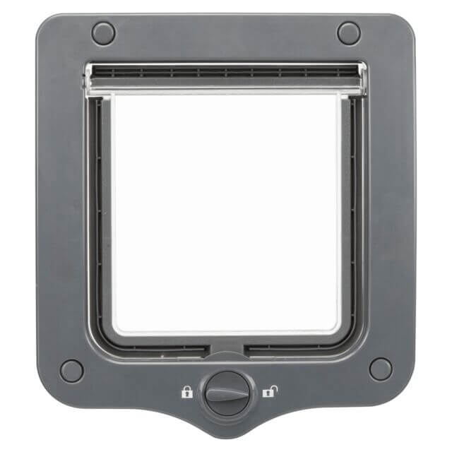 Siva dvosmerna vrata za mačke i pse Trixie 20x22 cm