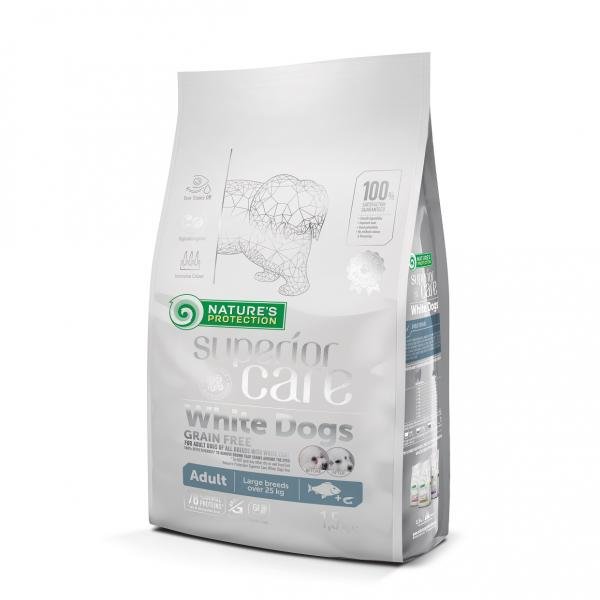 White Dog White Fish Adult Large 10kg - Hrana za pse bele dlake - petcorner