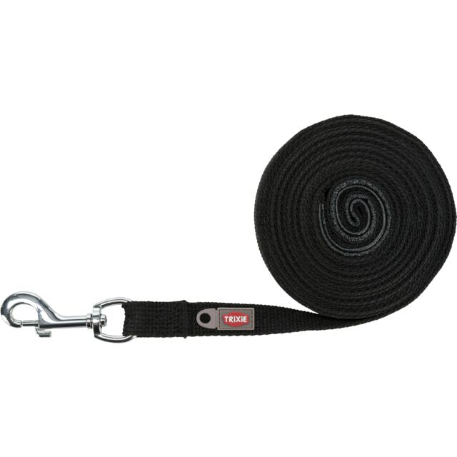 Trixie Pamučni Tkani Povodac 5.00m / 20mm – Crni