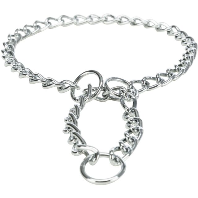 Trixie Klasična Metalna Ogrlica za Pse 50cm / 3mm – Srebrna