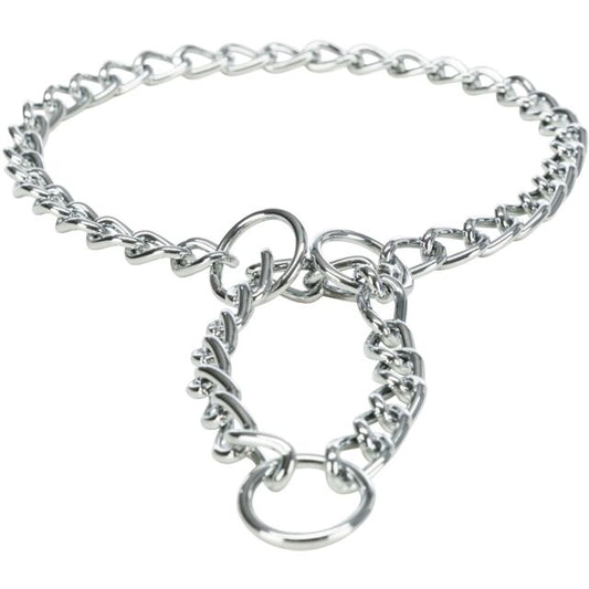 Trixie Klasična Metalna Ogrlica za Pse 50cm / 3mm – Srebrna