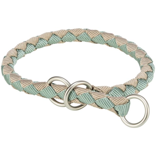 Trixie Cavo poludavilica za pse 43-51cm / 18mm – Tirkiz/Siva