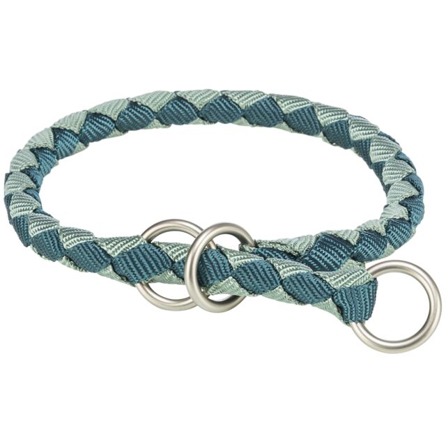 Trixie Cavo poludavilica za pse 43-51cm / 18mm – Tirkiz/Siva