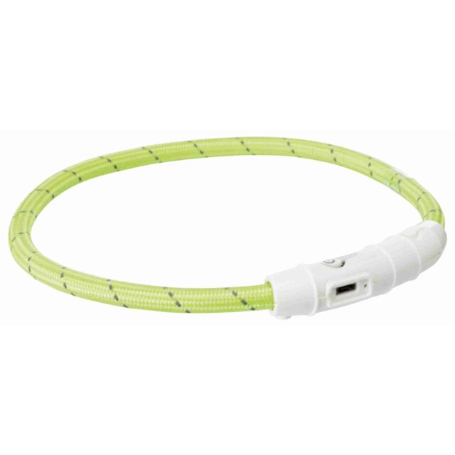 Trixie Svetleća Ogrlica USB XS-S 35cm/zelena