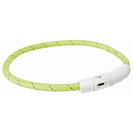 Trixie Svetleća Ogrlica USB XS-S 35cm/zelena