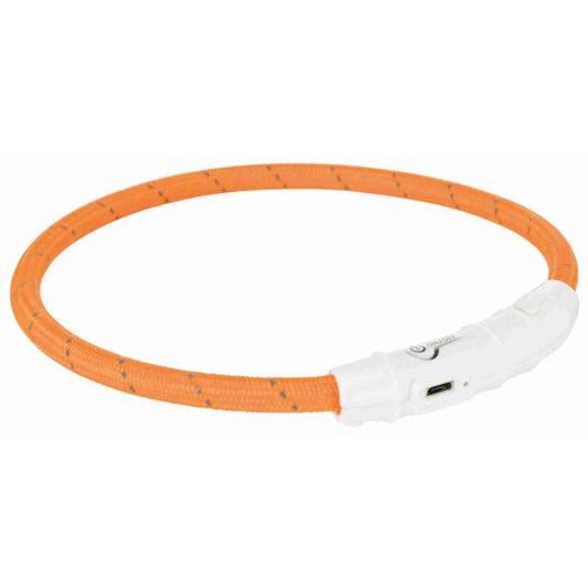 Trixie Svetleća Ogrlica USB XS-S 35cm/narandžasta