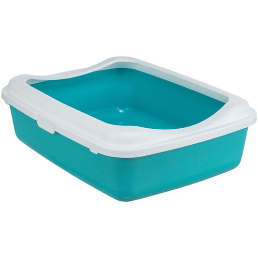 Trixie Classic toalet za mačke sa ramom 47x37x15cm petrol-beli