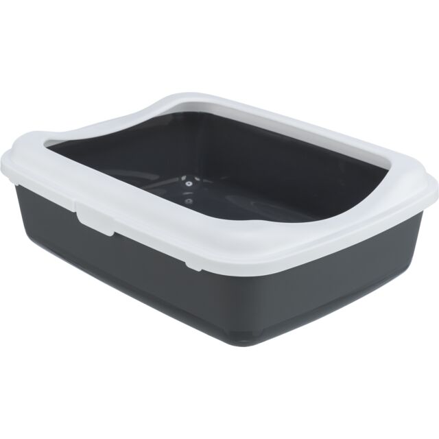 Trixie Classic toalet za mačke sa ramom 47x37x15cm sivo-beli