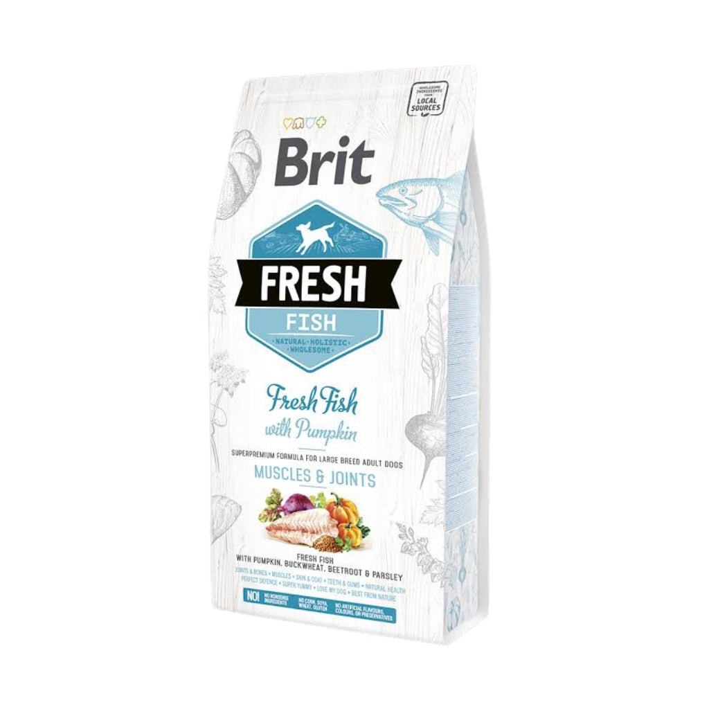 Brit Fresh Adult Large riba i bundeva 12 kg